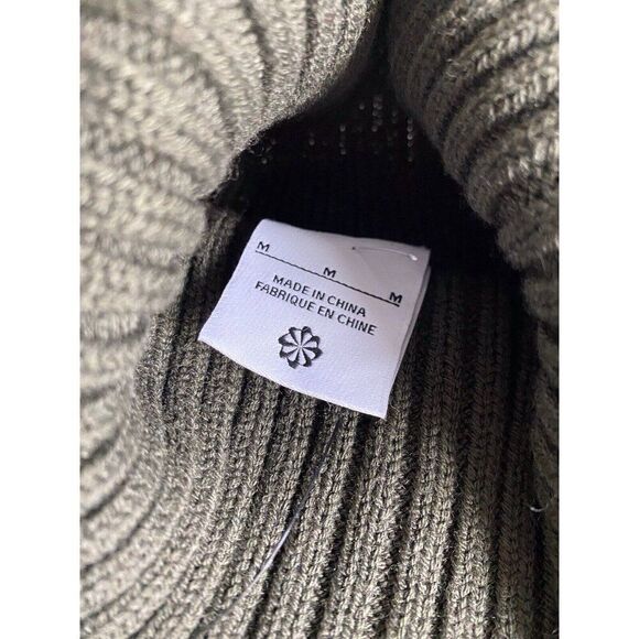 Nike Life Cable Knit Turtleneck Sweater Green FB7770-325 Men's Size M NEW - Picture 4 of 14